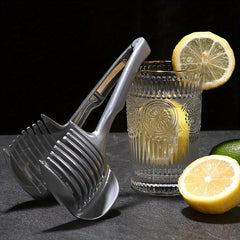 Tomato Lemon Slicer Holder Round Fruit Tongs Egg Slicer Kitchen Tool
