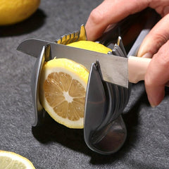 Tomato Lemon Slicer Holder Round Fruit Tongs Egg Slicer Kitchen Tool