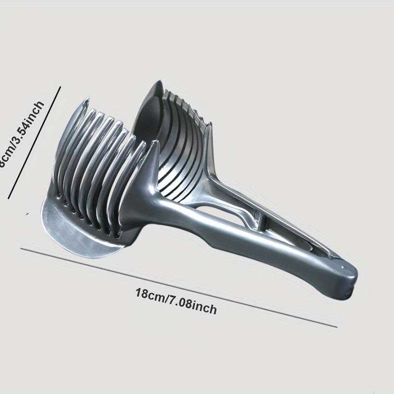 Tomato Lemon Slicer Holder Round Fruit Tongs Egg Slicer Kitchen Tool