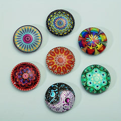 9pcs Glass Refrigerator Magnets Boho Fridge Magnets Decorative Magnets