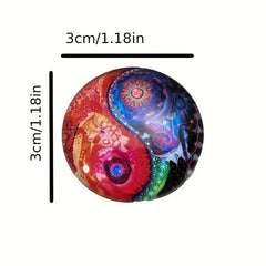 9pcs Glass Refrigerator Magnets Boho Fridge Magnets Decorative Magnets