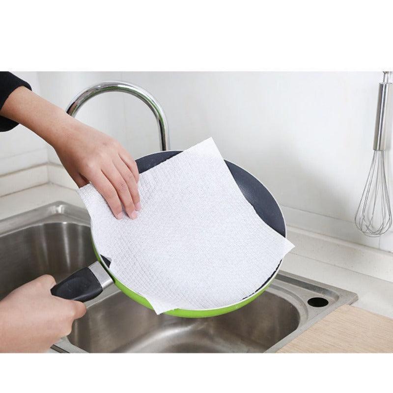 50pcs Lazy Printed Rag Fruit Pattern Cleaning Cloths