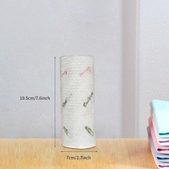 50pcs Lazy Printed Rag Fruit Pattern Cleaning Cloths