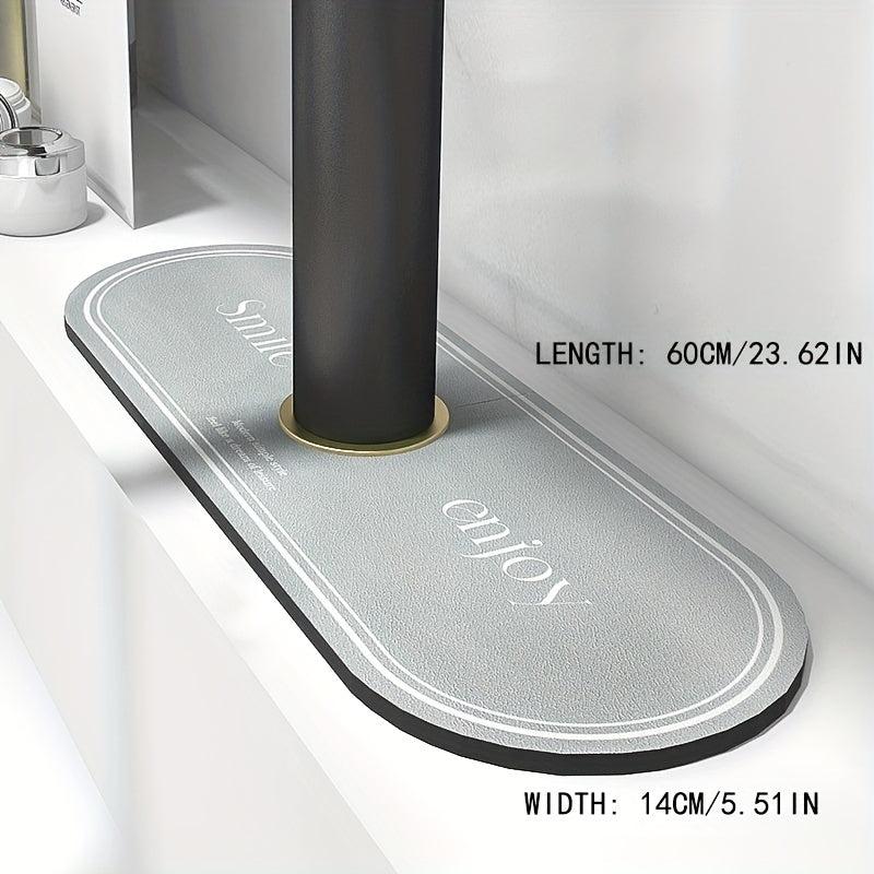 Patterned Faucet Mat Letter Graphic Drying Mat Drain Pad