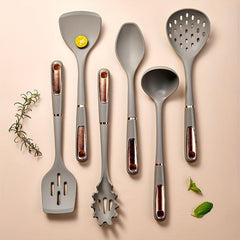 6pcs Silicone Utensil Set Safety Cooking Tools Non Stick Kitchen Modern Cookware