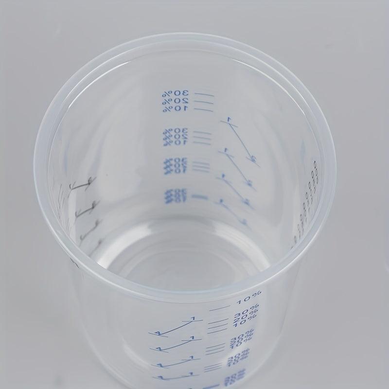 10pcs 50pcs Paint Mixing Calibrated Cup 600ml Mixing Pots