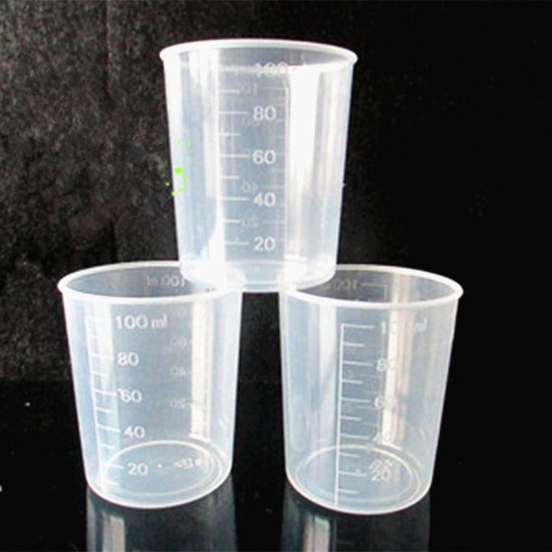 5pcs Polyethylene Measuring Cup Household Water Baking Milk Cup Transparent