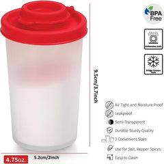 2pcs Salt Pepper Shakers Large Moisture Proof Camping Picnic Spice T