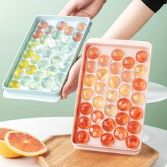 Ice Cube Tray 33 Cavity Ice Ball Mold Easy Release Ice Maker for Soft Drinks