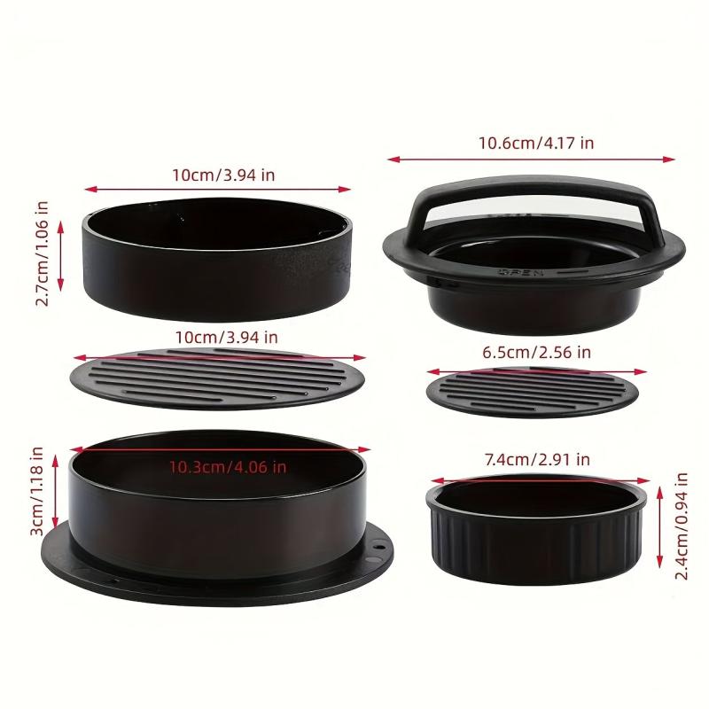 Manual Burger Press Round Non-stick Patty Maker Mold