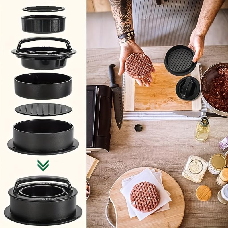 Manual Burger Press Round Non-stick Patty Maker Mold
