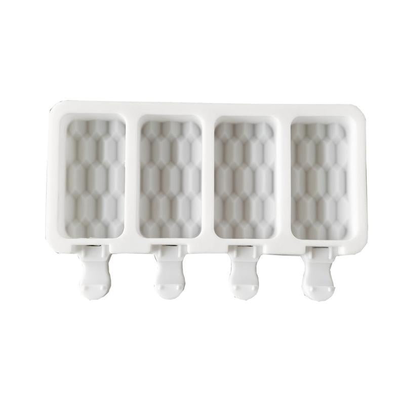 4 Floor Tiles Ice Cream Mold Silicone Popsicle Ice Cream Cake Mold