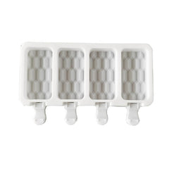 4 Floor Tiles Ice Cream Mold Silicone Popsicle Ice Cream Cake Mold