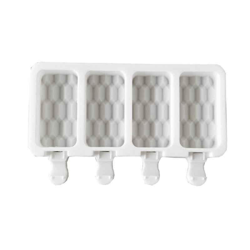 4 Floor Tiles Ice Cream Mold Silicone Popsicle Ice Cream Cake Mold