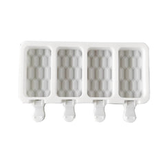 4 Floor Tiles Ice Cream Mold Silicone Popsicle Ice Cream Cake Mold