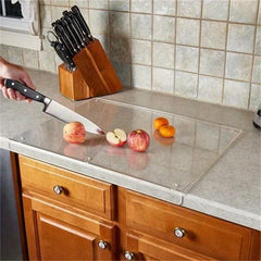 Clear Acrylic Chopping Board 45x72cm - 60x96cm Kitchen Counter Protector