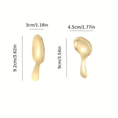 304 Stainless Steel Spoon Round Head Ice Cream Scoop Small Round Dessert Spoon