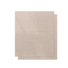 2pcs BBQ Grid Mat Non-stick Fiberglass Grill Net
