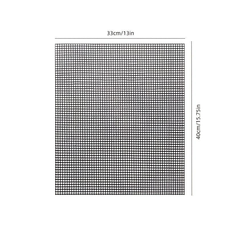 2pcs BBQ Grid Mat Non-stick Fiberglass Grill Net