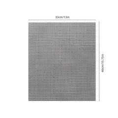 2pcs BBQ Grid Mat Non-stick Fiberglass Grill Net