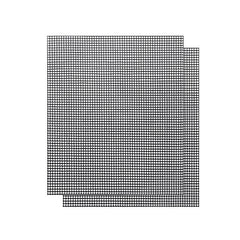2pcs BBQ Grid Mat Non-stick Fiberglass Grill Net