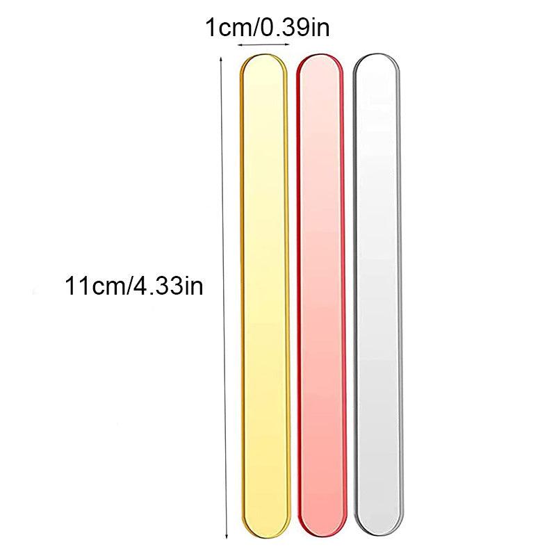 Acrylic Popsicle Stick Reusable Cake Ice Cream Sticks 4.3 Inches