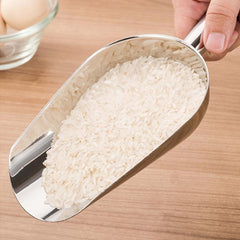 Stainless Steel Kitchen Ice Scooper for Bar Party Wedding Pet Dog Food