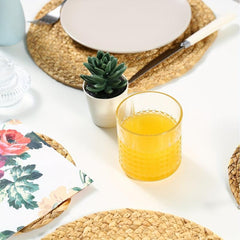 Rattan Water Gourd Placemat Natural Heat Insulation Mat