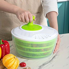 Efficient Veggie Washing and Drying Spinner for Salads and Produce