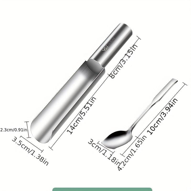 Stainless Steel Manual Meatball Maker Set with Spoon