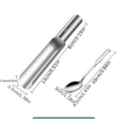 Stainless Steel Manual Meatball Maker Set with Spoon