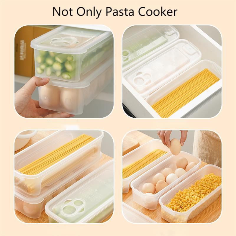 Small Microwave Pasta Cooker With Strainer & Lid