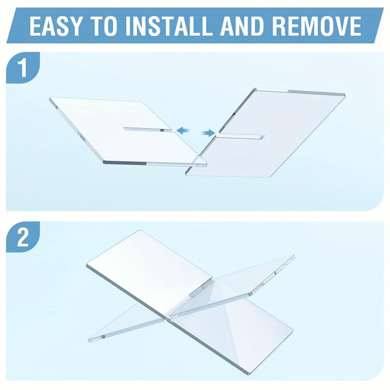 2pcs Clear Acrylic Book Stand for Display and Reading