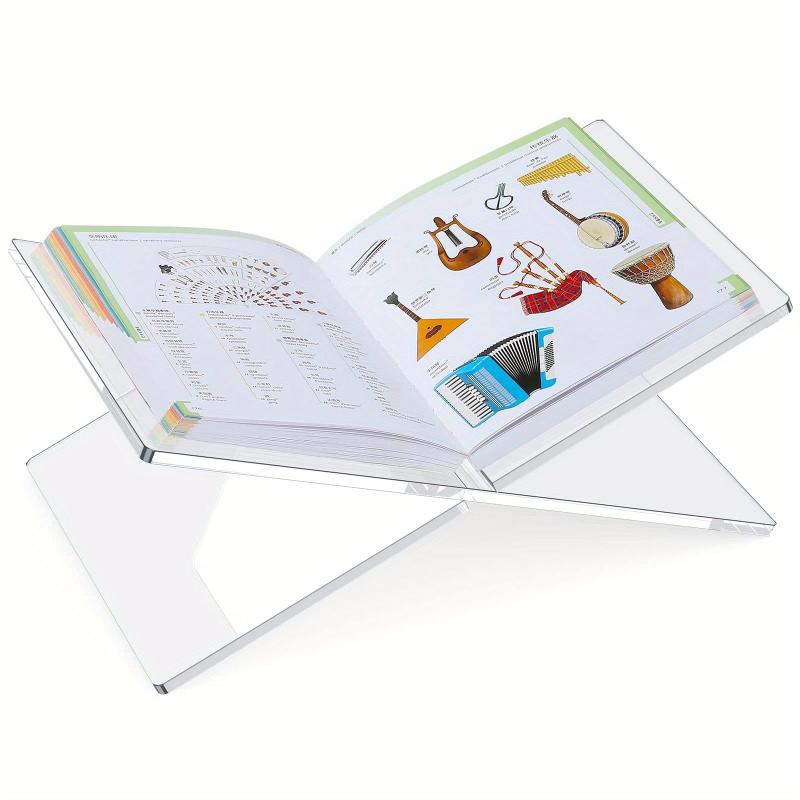 2pcs Clear Acrylic Book Stand for Display and Reading
