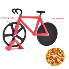 Bicycle Stainless Steel Pizza Cutter Wheel Bike Roller Slicer