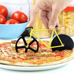 Bicycle Stainless Steel Pizza Cutter Wheel Bike Roller Slicer