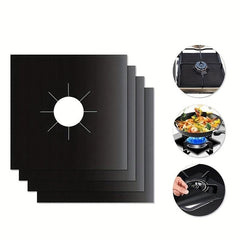 8pcs Gas Stove Mat Heated Resistant Gas Top Liner