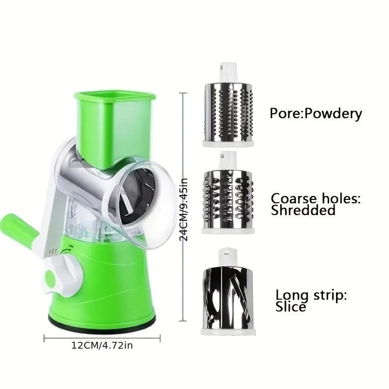 4pcs Vegetable Slicer Cutter Mandoline Fruit Grater Rotary Shredder