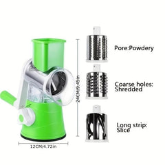 4pcs Vegetable Slicer Cutter Mandoline Fruit Grater Rotary Shredder