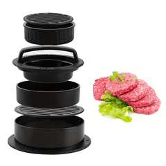 3 in 1 Burger Press Aluminum Patty Maker Non Stick BBQ Kitchen Meat Press
