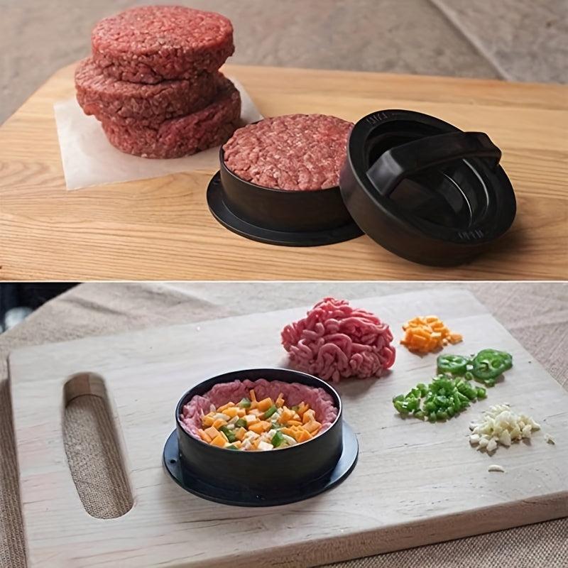 3 in 1 Burger Press Aluminum Patty Maker Non Stick BBQ Kitchen Meat Press