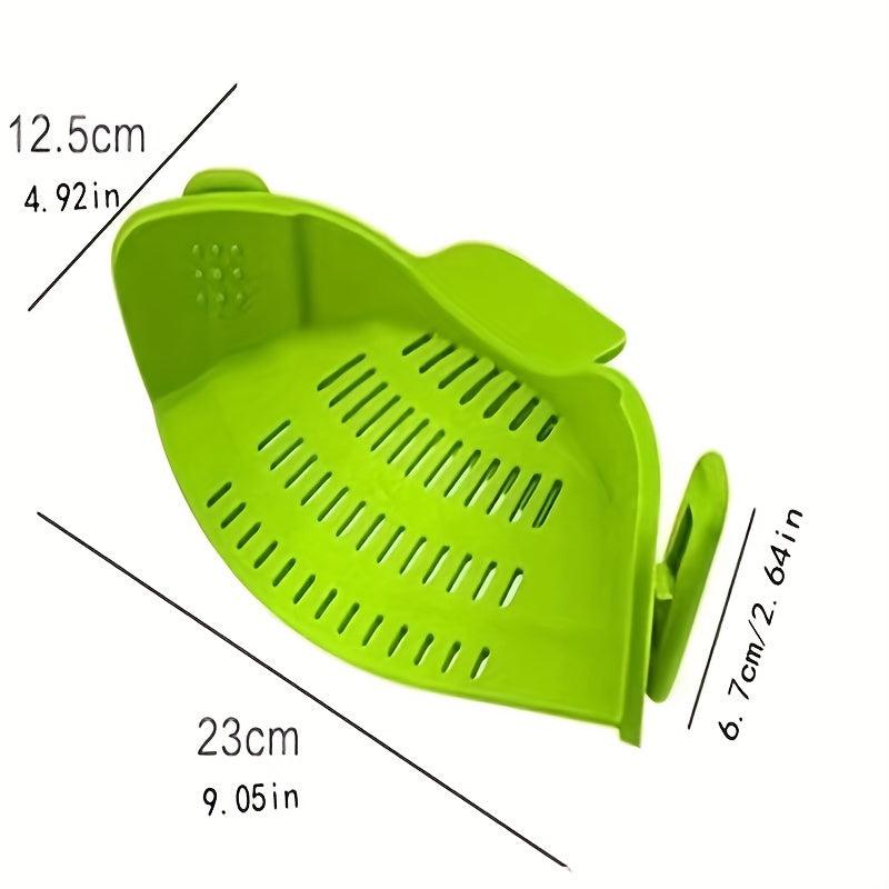 Adjustable Silicone Pot Strainer and Pasta Strainer - Easy to Use and Clean