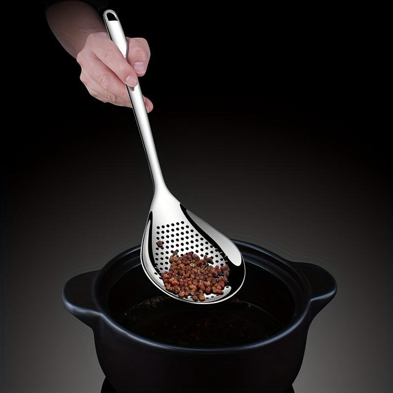 Stainless Steel Noodle Dumpling Scoop Hot Pot Perforated Strainer Filtr