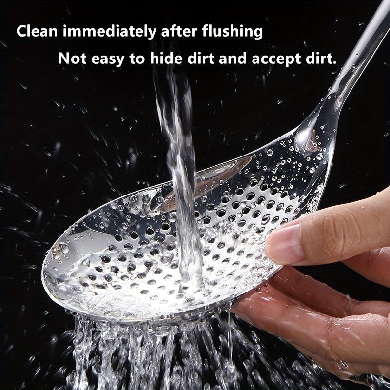 Stainless Steel Noodle Dumpling Scoop Hot Pot Perforated Strainer Filtr