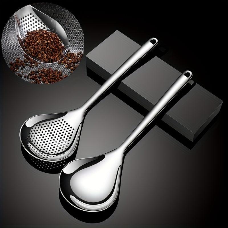 Stainless Steel Noodle Dumpling Scoop Hot Pot Perforated Strainer Filtr