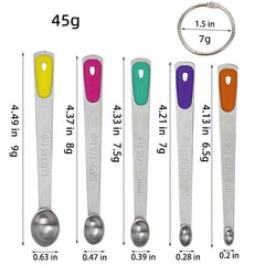 5pcs Stainless Steel Mini Measuring Spoons Set for Ingredients
