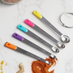 5pcs Stainless Steel Mini Measuring Spoons Set for Ingredients