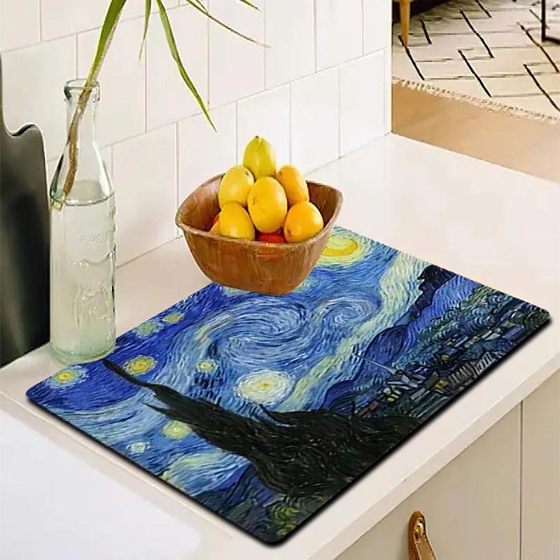 Diatom Mud Dish Drying Mat Kitchen Bathroom Sink Pad