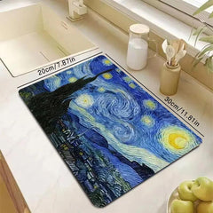 Diatom Mud Dish Drying Mat Kitchen Bathroom Sink Pad