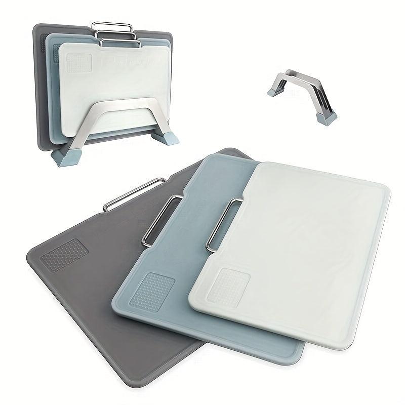 3pcs Multifunctional Cutting Board Set with Scale and Holder